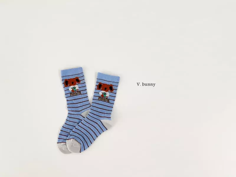 V Bunny - Korean Children Fashion - #childrensboutique - Cotdan Socks Set - 2
