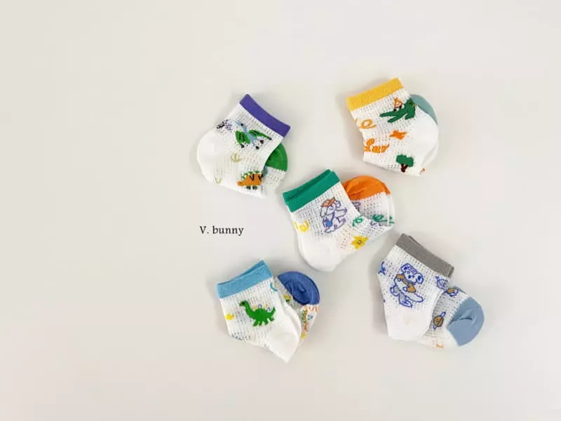 V Bunny - Korean Children Fashion - #childrensboutique - Zoo Socks Set