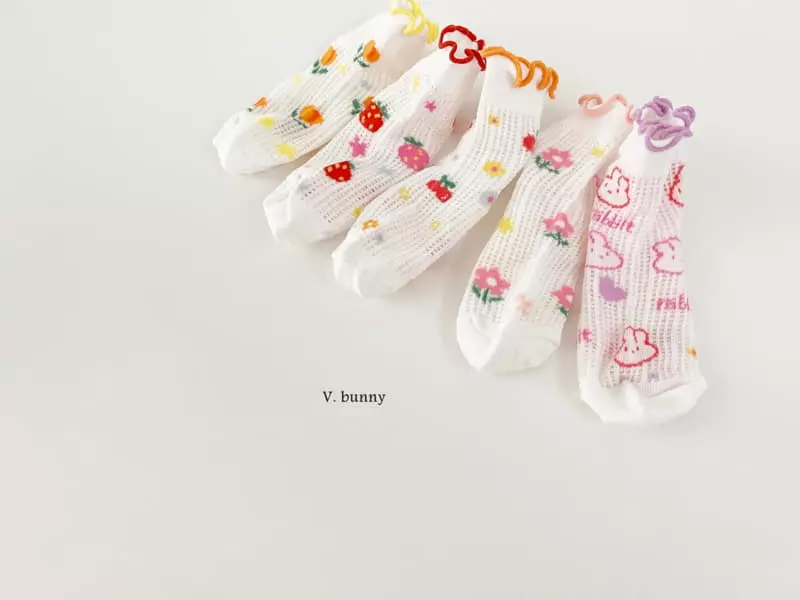 V Bunny - Korean Children Fashion - #designkidswear - Shushu Socks Set - 11