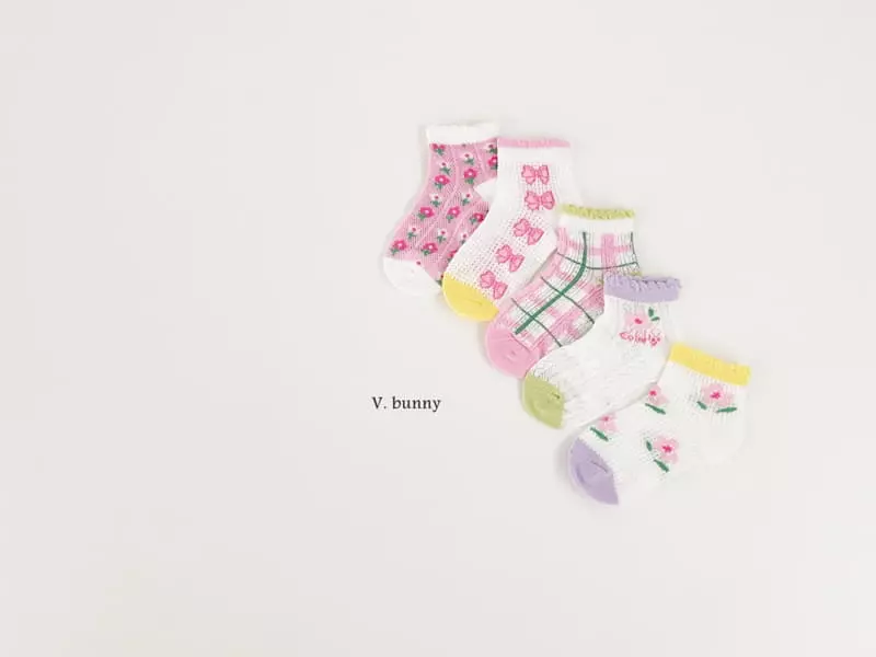 V Bunny - Korean Children Fashion - #designkidswear - Esabel Socks Set - 8