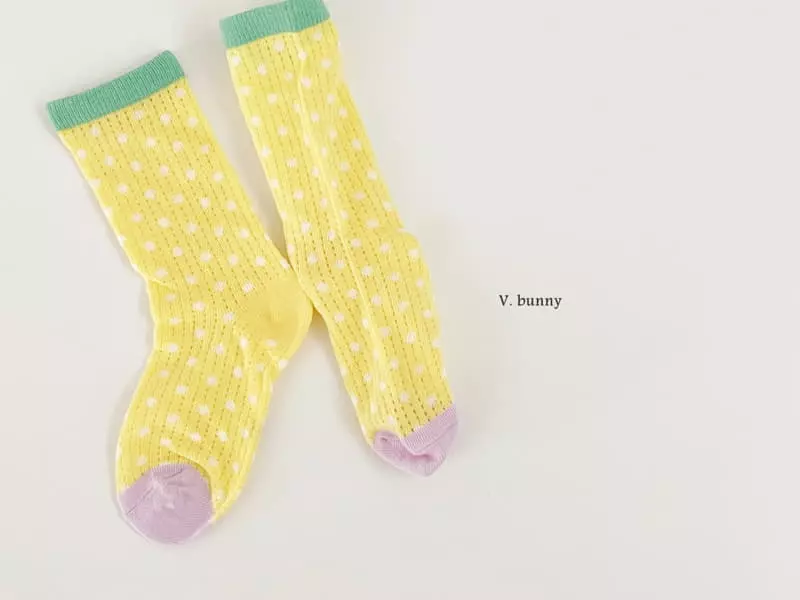 V Bunny - Korean Children Fashion - #discoveringself - Ribbon String Socks Set - 5