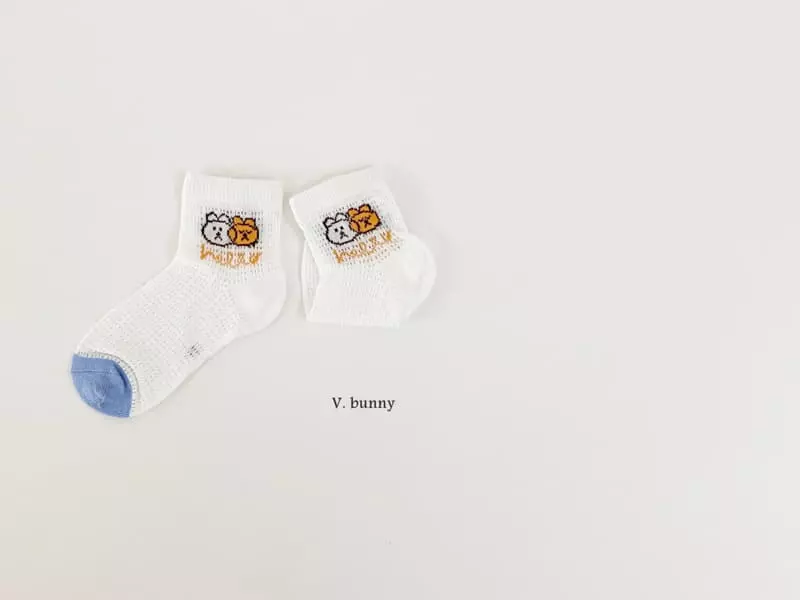 V Bunny - Korean Children Fashion - #fashionkids - Tomi Socks Set - 6
