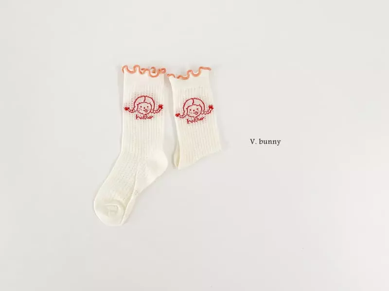 V Bunny - Korean Children Fashion - #kidzfashiontrend - Anna Socks Set - 2
