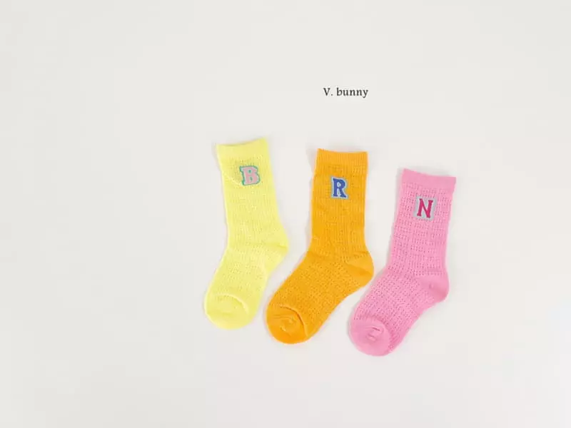 V Bunny - Korean Children Fashion - #kidzfashiontrend - Candy Socks Set - 2