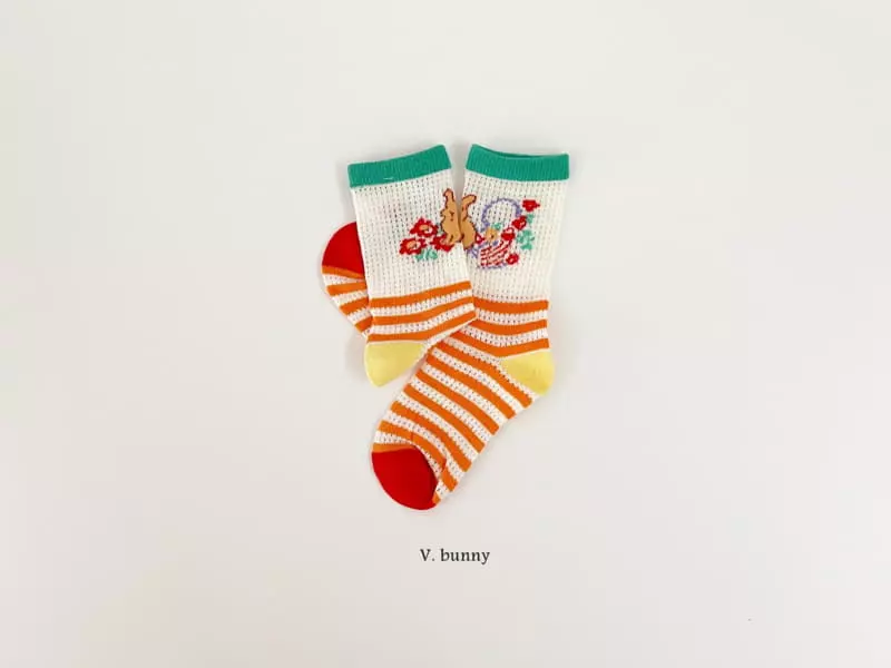 V Bunny - Korean Children Fashion - #littlefashionista - Dare Socks Set - 3