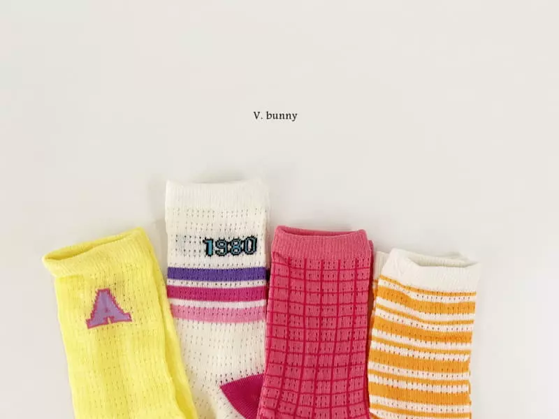 V Bunny - Korean Children Fashion - #magicofchildhood - Bon Jour Socks Set