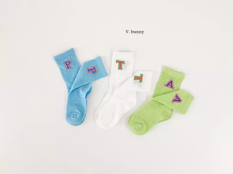 V Bunny - Korean Children Fashion - #minifashionista - Candy Socks Set - 6