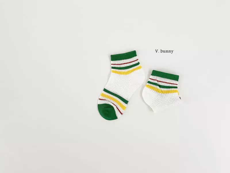 V Bunny - Korean Children Fashion - #stylishchildhood - Boston Socks Set - 5