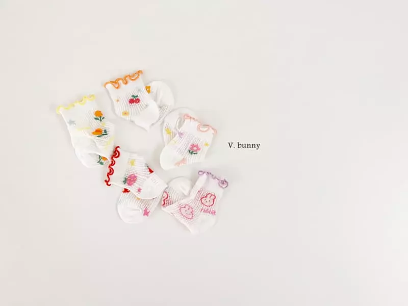 V Bunny - Korean Children Fashion - #stylishchildhood - Shushu Socks Set - 8