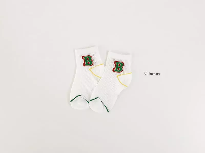 V Bunny - Korean Children Fashion - #todddlerfashion - Boston Socks Set - 3