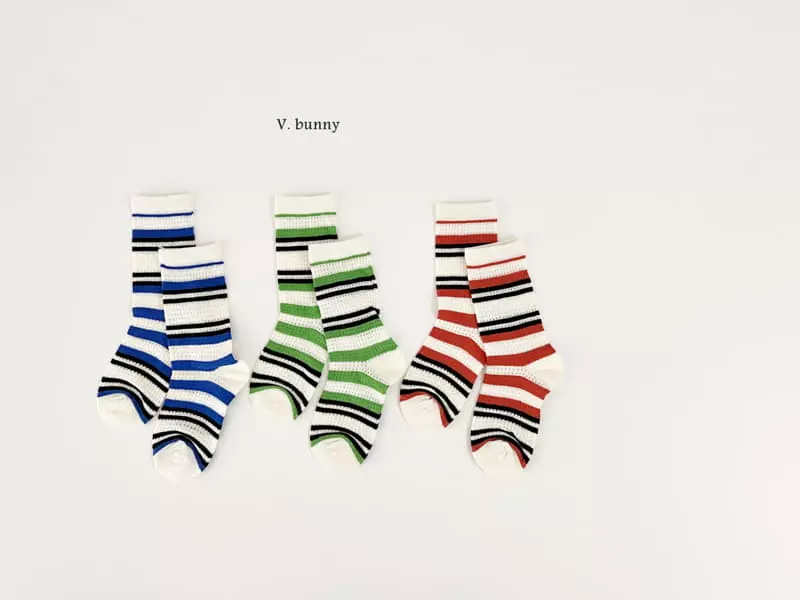 V Bunny - Korean Children Fashion - #toddlerclothing - Ppappiyong Socks Set - 7