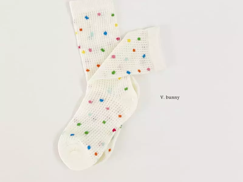 V Bunny - Korean Children Fashion - #toddlerclothing - Bubble Pop Socks Set - 3