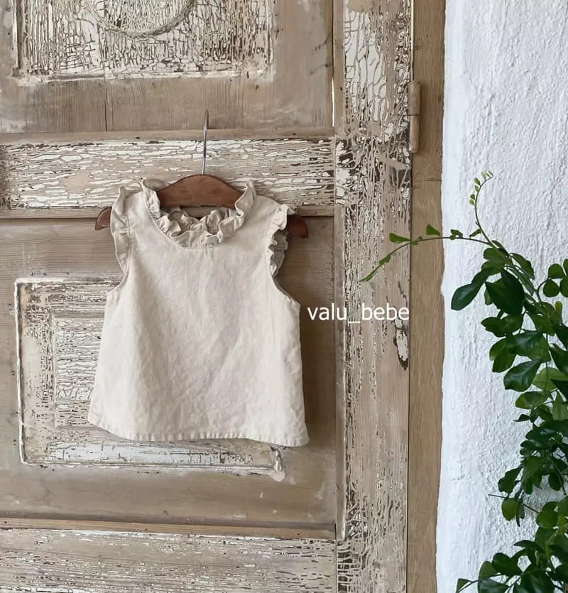 Valu Bebe - Korean Baby Fashion - #babygirlfashion - Linen Frill Blouse - 10