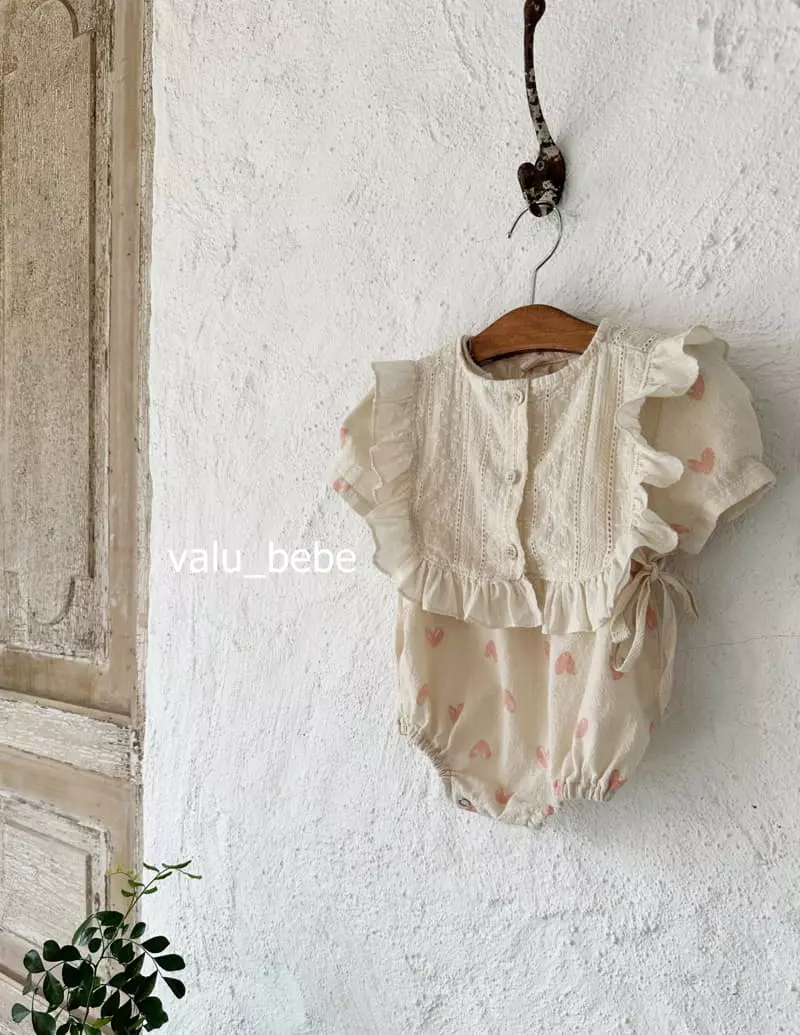 Valu Bebe - Korean Baby Fashion - #babylifestyle - Cape Bodysuit with Cape - 3