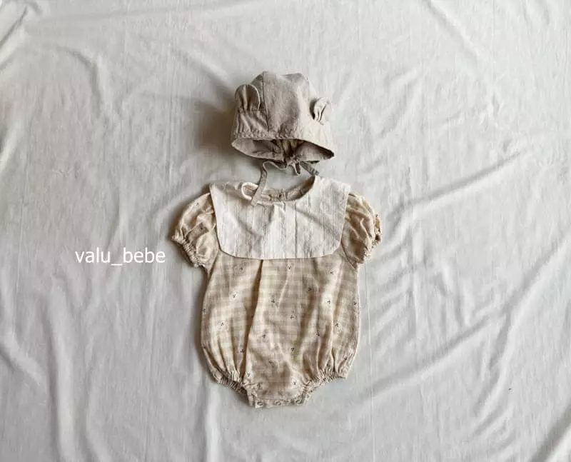 Valu Bebe - Korean Baby Fashion - #babyootd - Check Bear Sailor Bodysuit - 7