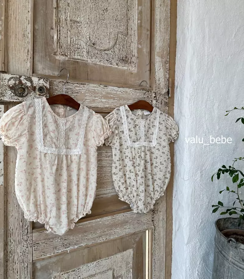 Valu Bebe - Korean Baby Fashion - #babyootd - Lace Flower Bodysuit - 10