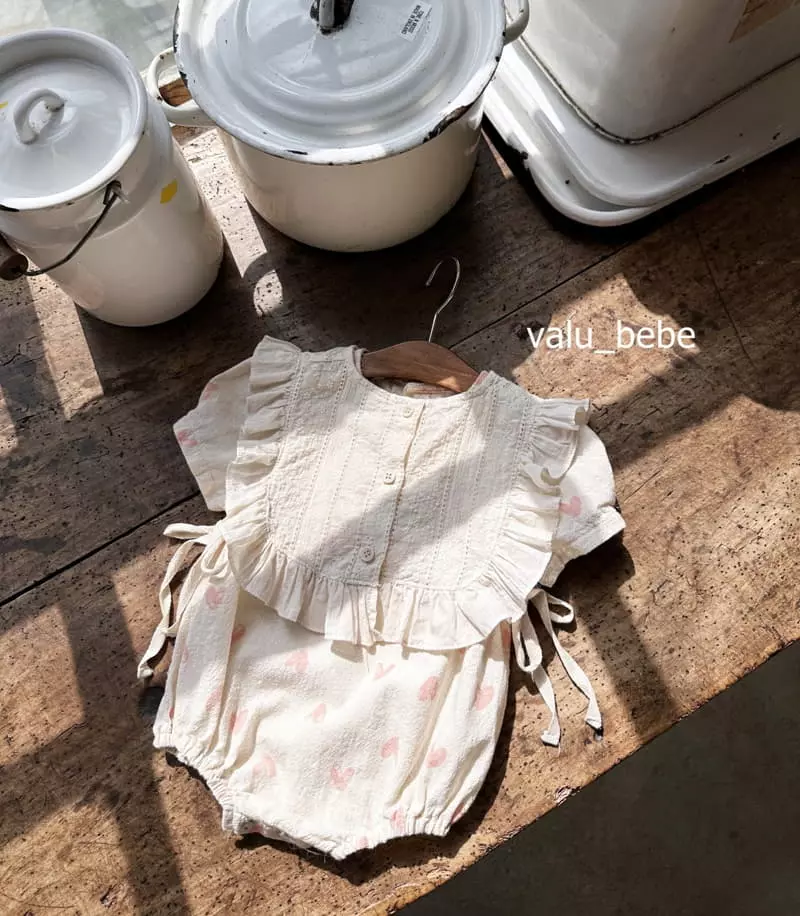 Valu Bebe - Korean Baby Fashion - #babyoutfit - Cape Bodysuit with Cape - 6