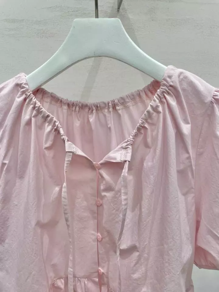 Very - Korean Women Fashion - #restrostyle - Bubble Blouse - 3