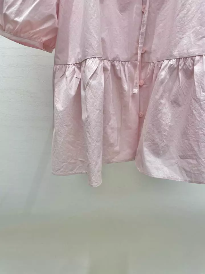Very - Korean Women Fashion - #restrostyle - Bubble Blouse - 4