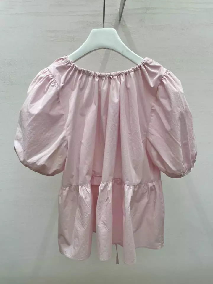 Very - Korean Women Fashion - #shopsmall - Bubble Blouse - 5