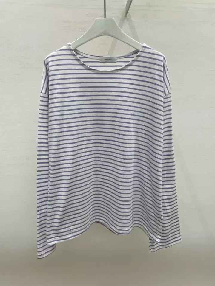 Very - Korean Women Fashion - #womensfashion - Stripes Sweet Tee