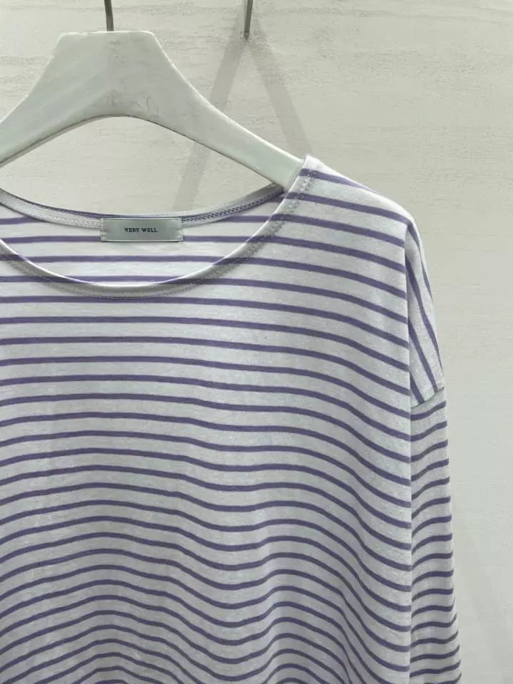 Very - Korean Women Fashion - #womensfashion - Stripes Sweet Tee - 3