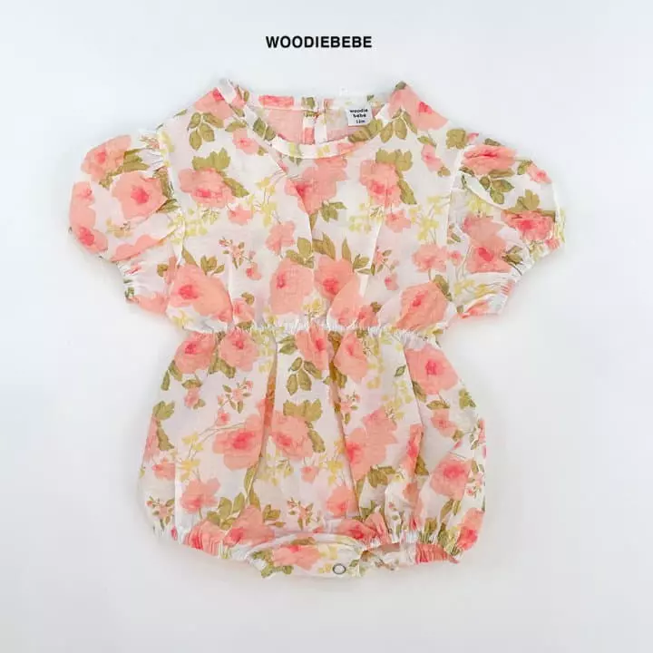 Woodie - Korean Baby Fashion - #babygirlfashion - Blooming Bodysuit