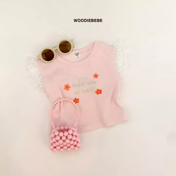 Woodie - Korean Children Fashion - #childrensboutique - Hello Frill Tee - 8