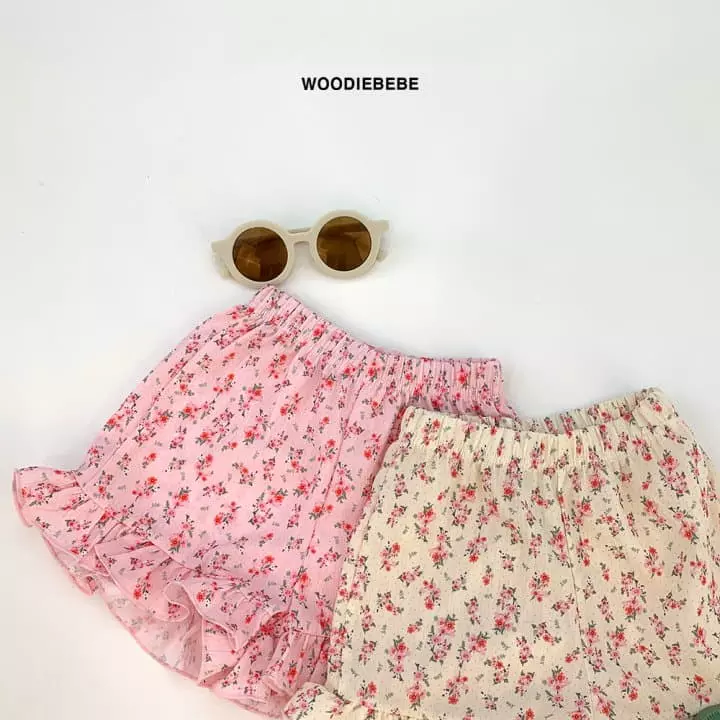Woodie - Korean Children Fashion - #childrensboutique - Daisy Skirt Pants - 8