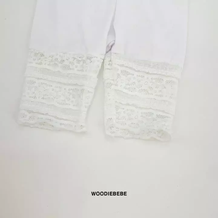 Woodie - Korean Children Fashion - #kidsshorts - Lace Leggings - 5