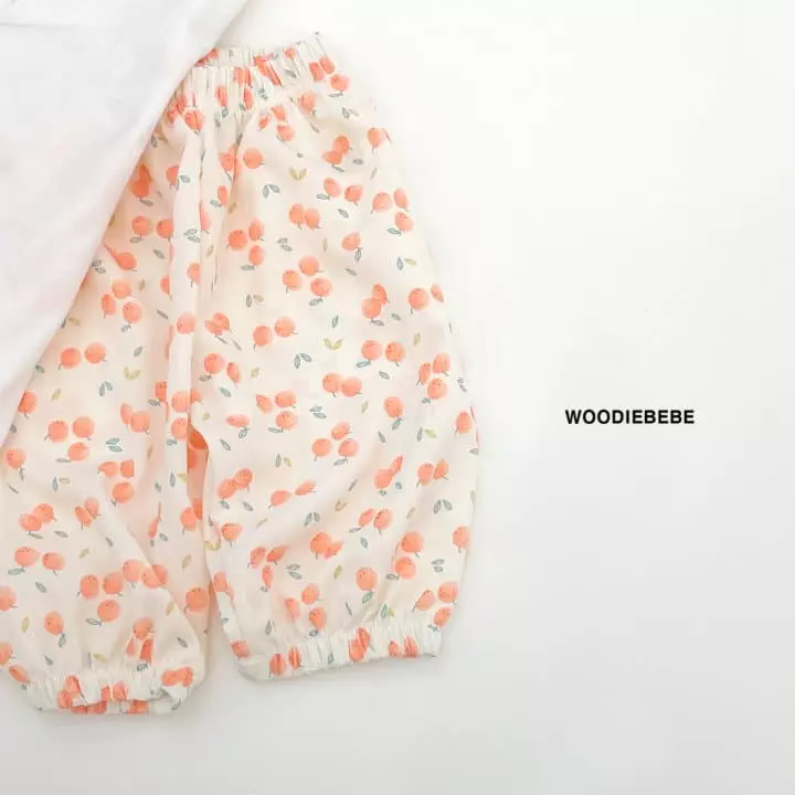 Woodie - Korean Children Fashion - #kidsstore - Peach Top Bottom Set - 2