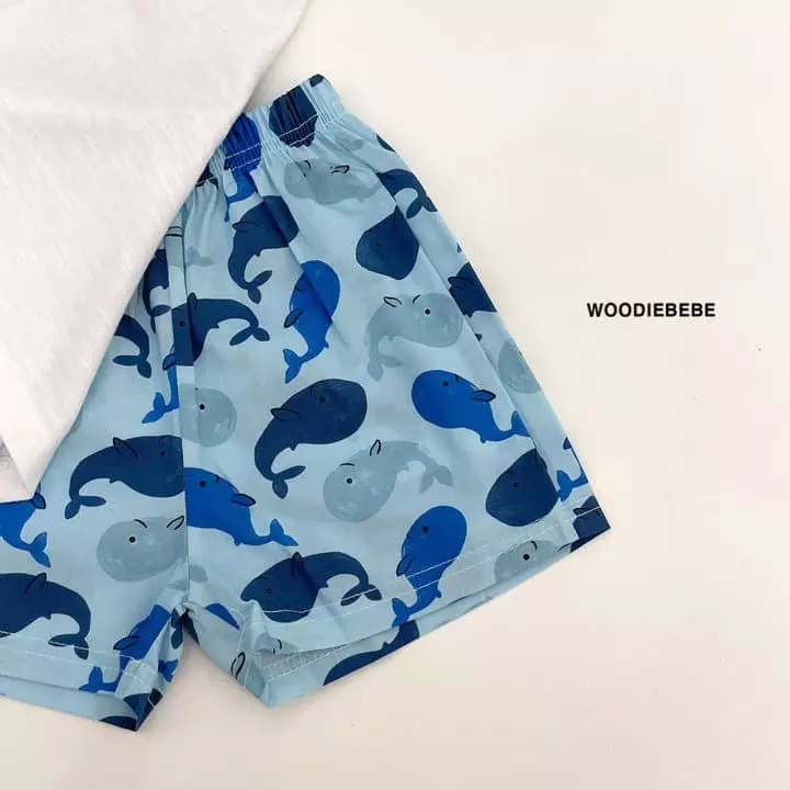 Woodie - Korean Children Fashion - #prettylittlegirls - Dolphin Top Bottom Set - 3