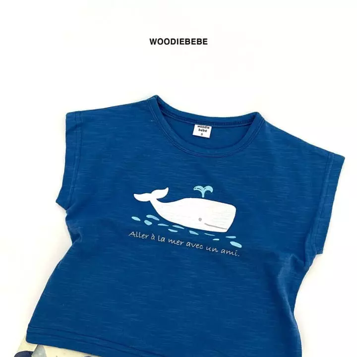 Woodie - Korean Children Fashion - #prettylittlegirls - Dolphin Top Bottom Set - 4