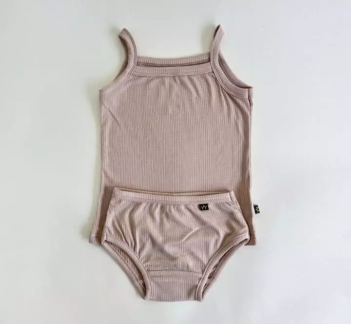 Yerooyena - Korean Children Fashion - #kidsstore - Banana Rib String Sleeveless - 12