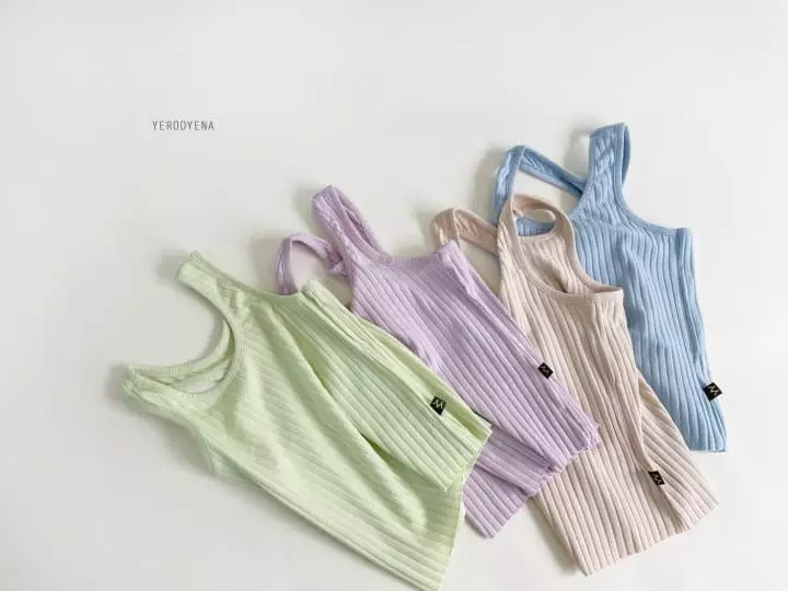 Yerooyena - Korean Children Fashion - #prettylittlegirls - Creamy Mango Sleeveless - 8