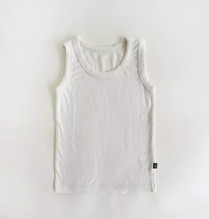 Yerooyena - Korean Children Fashion - #stylishchildhood - Banana Rib Sleeveless - 6