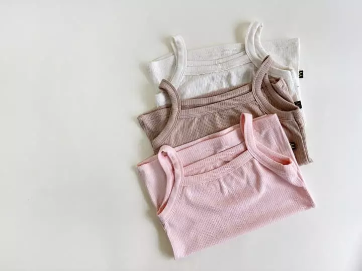 Yerooyena - Korean Children Fashion - #todddlerfashion - Banana Rib String Sleeveless - 3