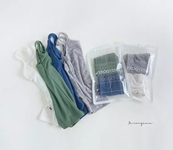 Yerooyena - Korean Children Fashion - #toddlerclothing - Opening String Sleeveless Set - 5