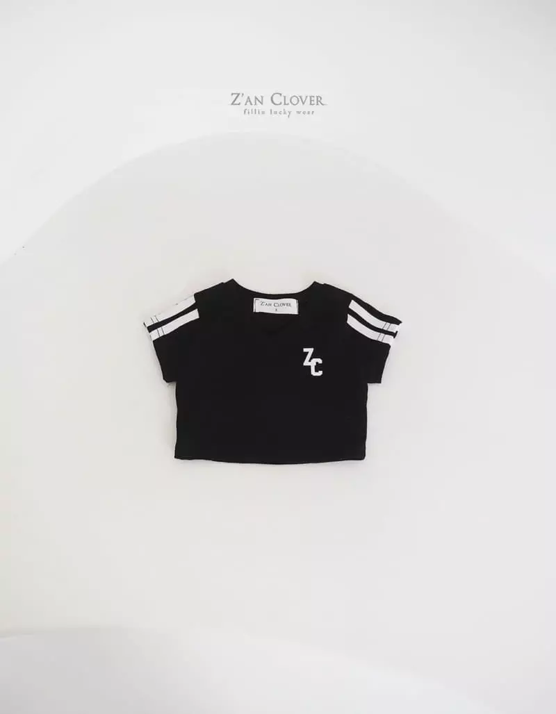 Zan Clover - Korean Children Fashion - #Kfashion4kids - Taping V Short Tee - 5