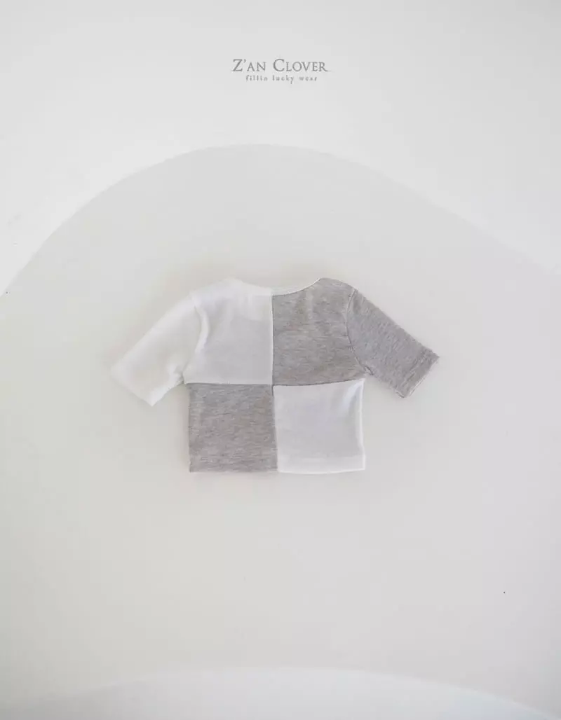Zan Clover - Korean Children Fashion - #kidzfashiontrend - Block Tee - 4
