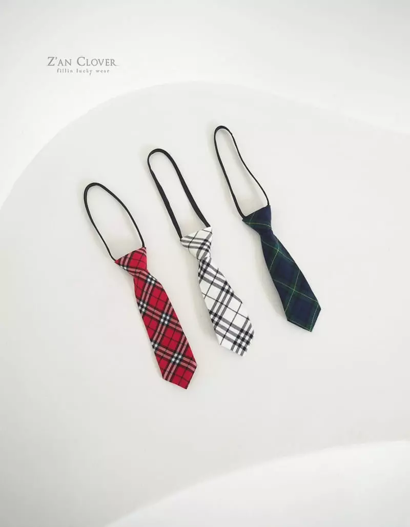 Zan Clover - Korean Children Fashion - #Kfashion4kids - Check Short Tie - 9