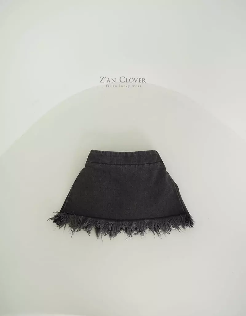Zan Clover - Korean Children Fashion - #childofig - Denim Skirt - 5