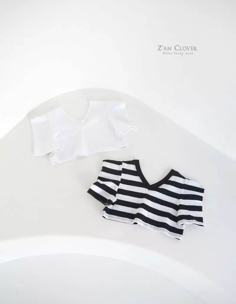 Zan Clover - Korean Children Fashion - #childofig - V Puff Tee - 7