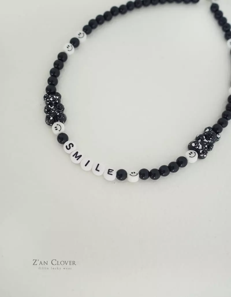 Zan Clover - Korean Children Fashion - #childofig - Smile Necklace - 2