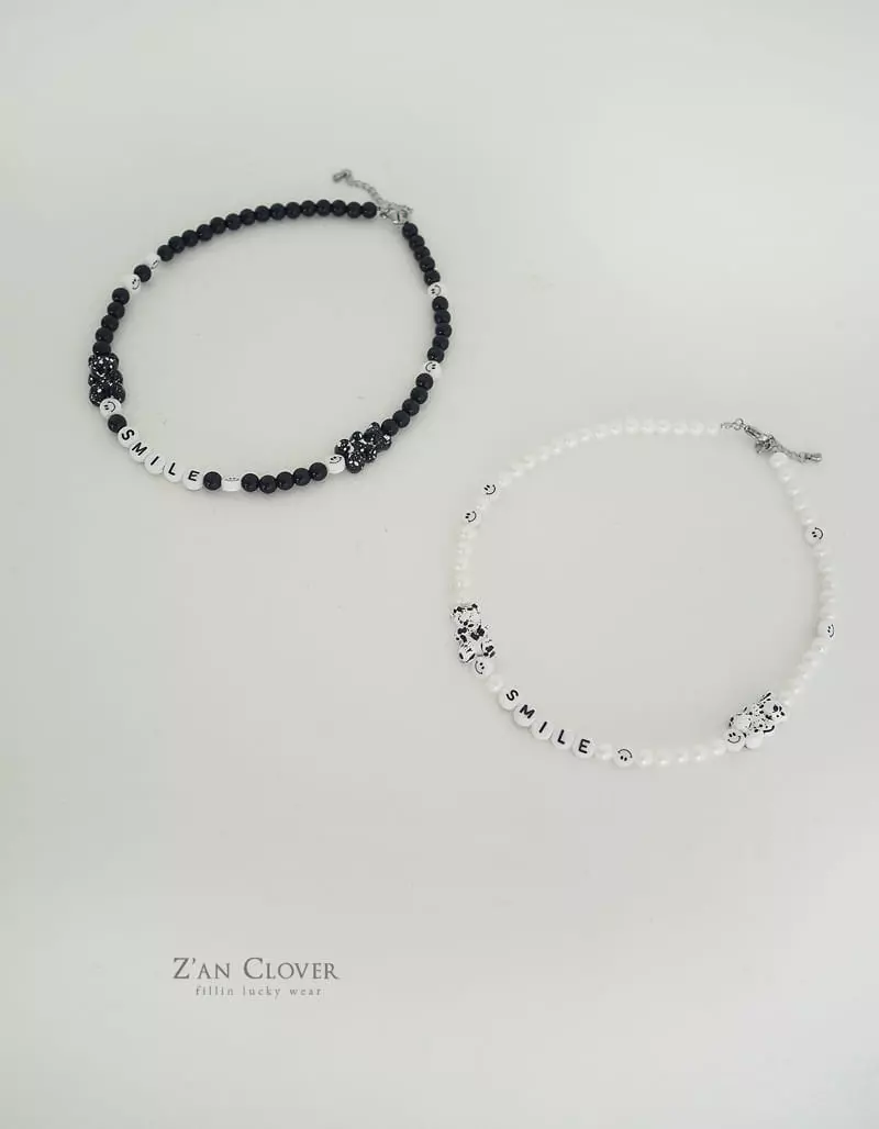 Zan Clover - Korean Children Fashion - #childrensboutique - Smile Necklace - 3