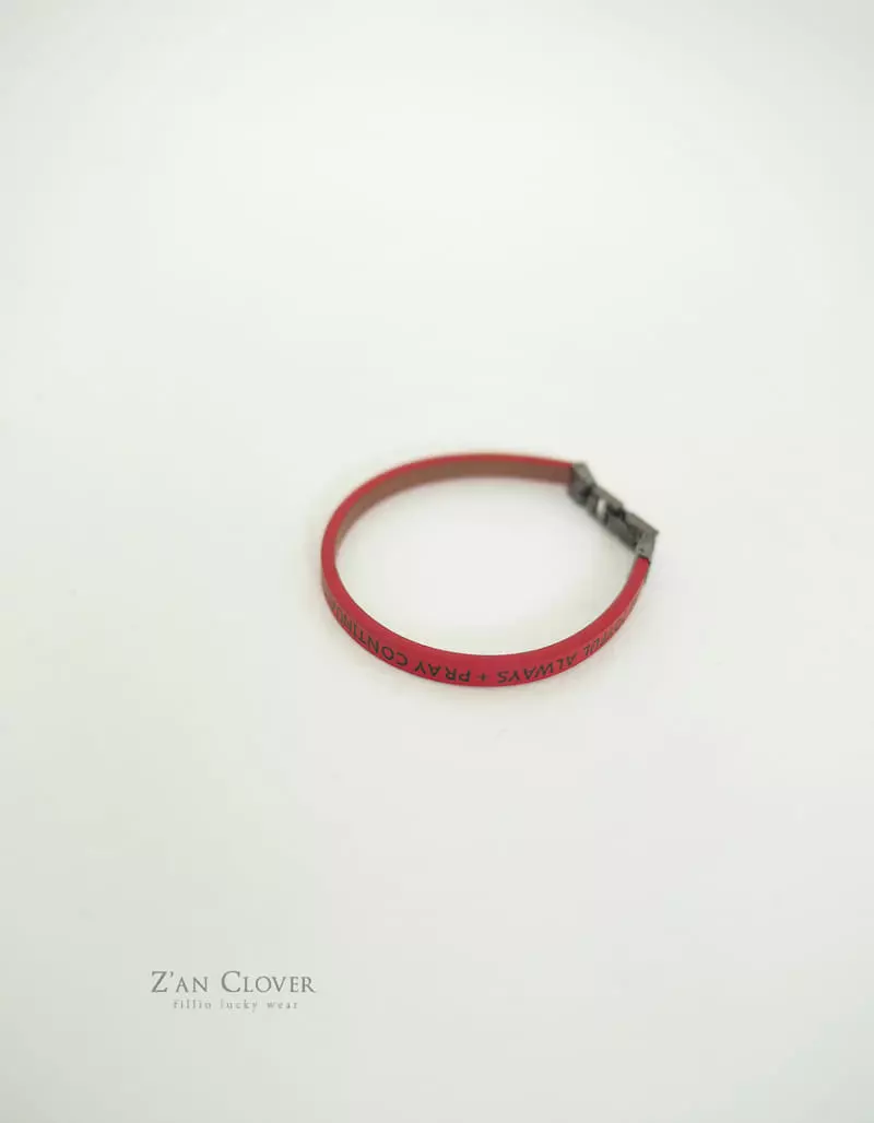 Zan Clover - Korean Children Fashion - #childrensboutique - Leather Braclet - 6