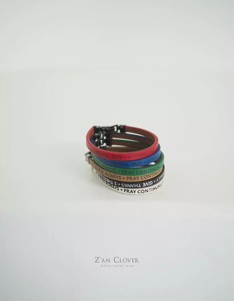 Zan Clover - Korean Children Fashion - #discoveringself - Leather Braclet - 8