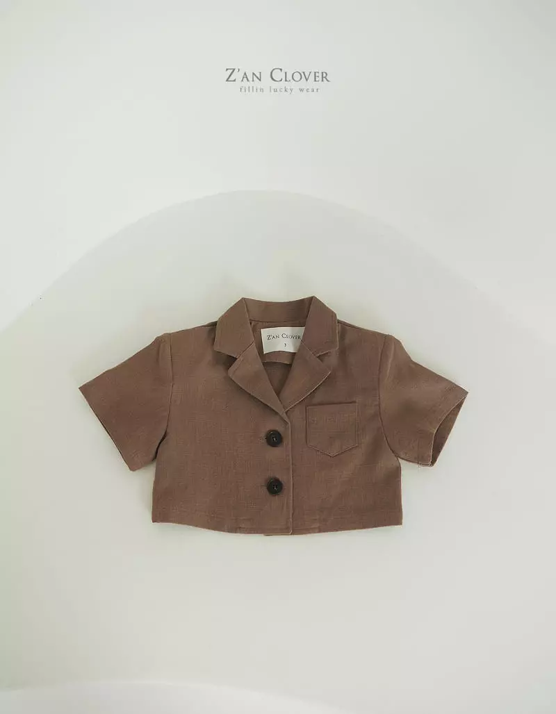 Zan Clover - Korean Children Fashion - #discoveringself - Linen Short Jacket