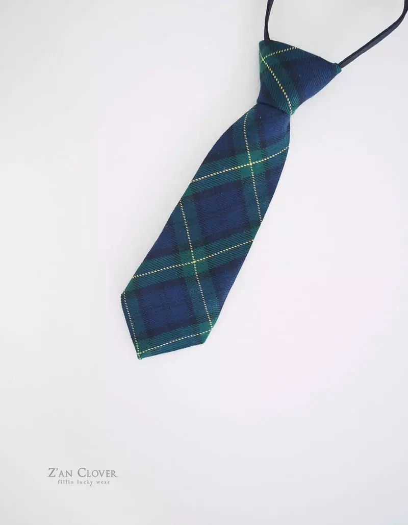 Zan Clover - Korean Children Fashion - #kidsshorts - Check Short Tie - 6