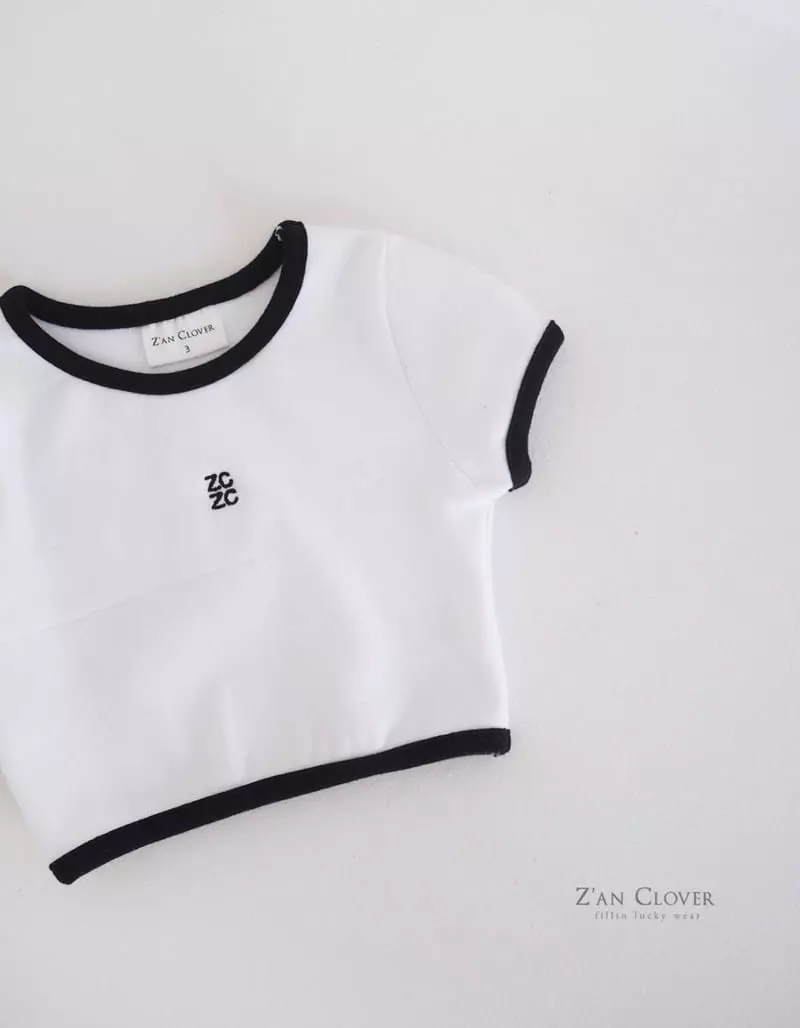 Zan Clover - Korean Children Fashion - #kidsshorts - U Neck Tee - 4